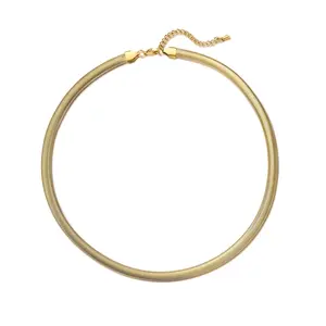 Mytys Snake Shape Chain Necklace and Bracelet 2 in 1 for Women Choker Necklaces Jewelry Gifts for Teen Girls