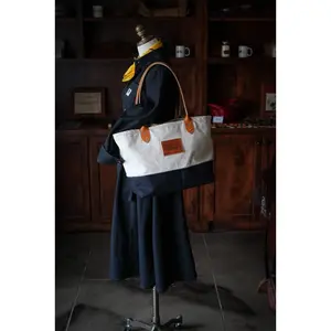 Canvas & Denim Tote Bag