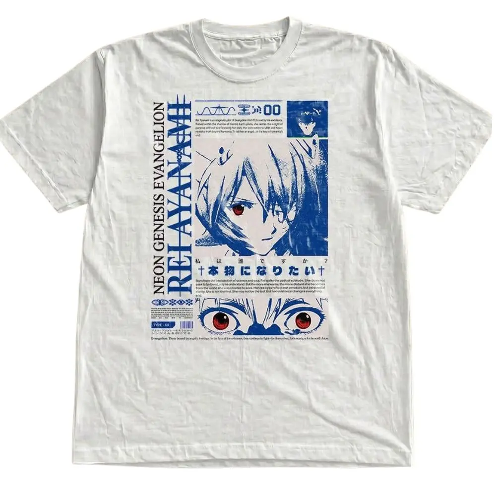 The Rei Ayanami Comfort Color Shirt, Neon Genesis Evangelion Anime Tee, Blue Manga Graphic T-Shirt, Gift for Men, Gift for Women, Crew Neck T-shirt, Trending T-shirt