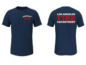 9-1-1 TV Show Lafd T-Shirt - Short Sleeve, 911 Show Navy Shirt, Gift for Women for Men