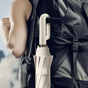 Automatic Open Folding Rain Umbrella, Durable Reinforced Design, Essential for Women & Men, Ideal for Work & School Use, Lightweight Waterproof Umbrella, Foldable Automatic Umbrella