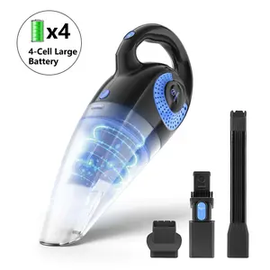 Moosoo Strong Suction Car Vacuum & Hand Vacuum, Handheld Vacuum Cordless, Rechargeable Handy Vac Cordless Handheld Vacuum