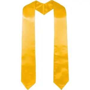 Plain Graduation Stole for Unisex Adults Sash 60"/72" Long 16 Colors