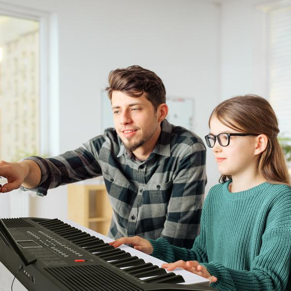 Folding Piano Keyboard,61 Keys Sensitive Electric Piano, Weighted Portable Electric Keyboards with Bluetooth , Digital Foldable Keyboard for Beginner (Black)61Key Folding Piano Semi-Weighted Standard Keyboards Digital Piano with Bluetooth, Handbag