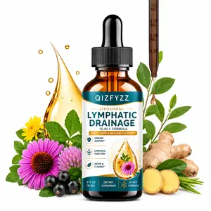 Summervibes Liposomal Herbal Drops, 15-in-1 Organic Botanical Multi-Ingredient Vitamins Supplements with Burdock Root, Elderberry Vitamins Supplements, Cleavers, Dandelion - 2 FL OZ Liquid Wellness Support