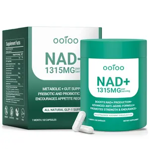 OOIOO NAD+ Premium Supplement: A NAD supplement containing resveratrol. Each serving contains 1315 mg, 60 capsules (30-day supply). Helps replenish energy and slow aging.