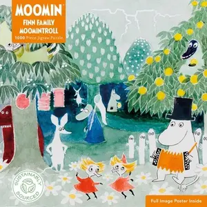 Adult Sustainable Jigsaw Puzzle Moomin: Finn Family Moomintroll: 1000-Pieces. Ethical, Sustainable, Earth-Friendly -- Flame Tree Studio, Jigsaw