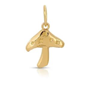 Happy Wave Mushroom Charm - Elegant Mushroom Design - Ideal for Collecting - Unique and Durable Mushroom Charm