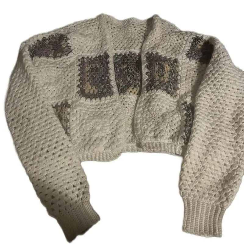 Crochet  Flower granny square cardigan Womenswear with Love in every Stitch Knitwear Elegance