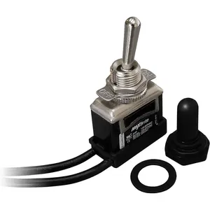 Heavy Duty Toggle Switch 20/15A 125/277V, 2 HP with Waterproof Rubber Boot UL cUL Certified