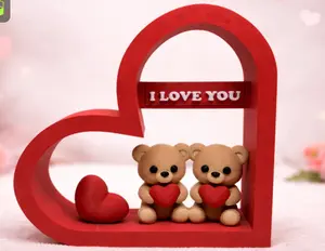 LOVE BEAR HEART FRAME