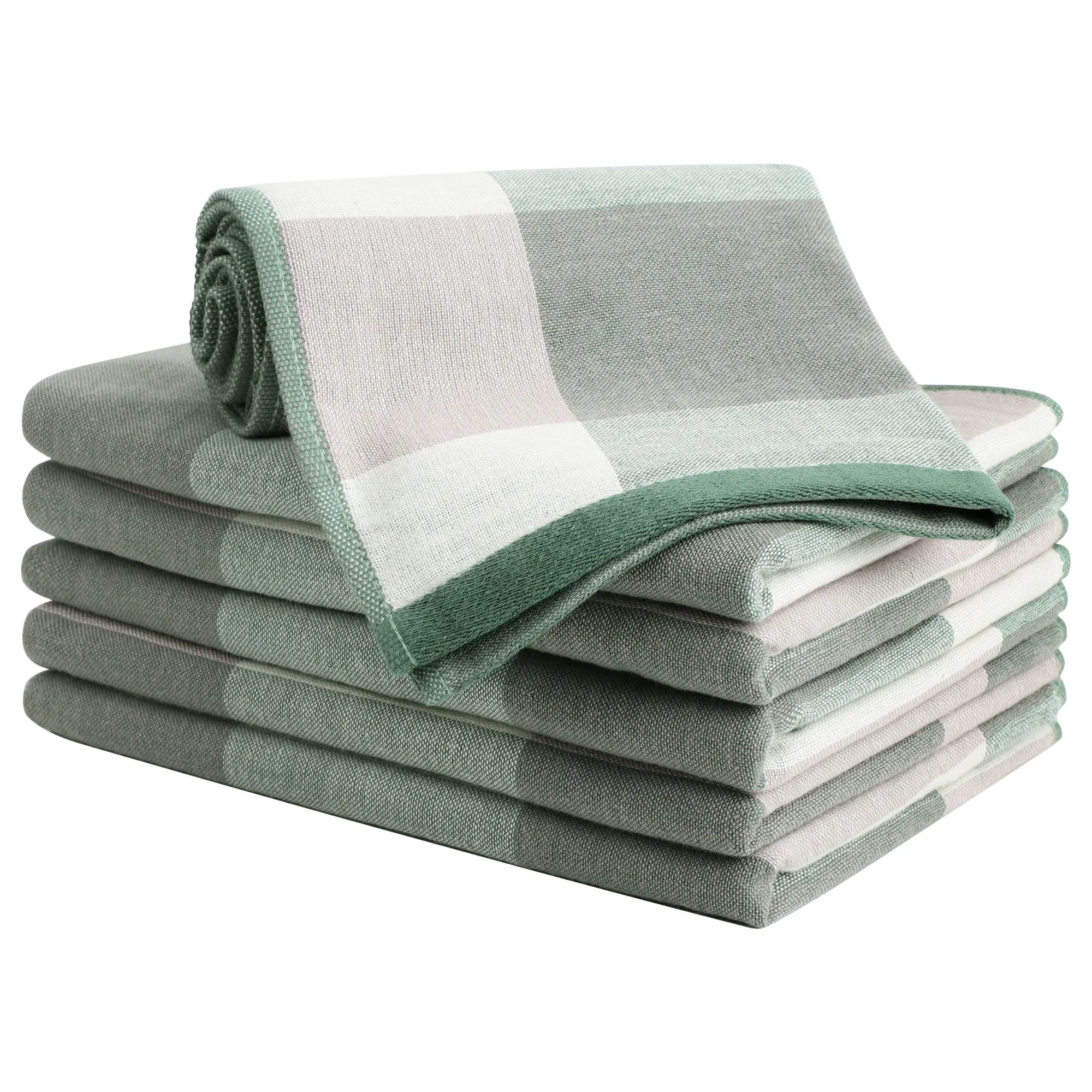 PiccoCasa 6-Pack 100% Cotton Kitchen Dish Towel (13 x 29 Inch) Quick Dry Dish Towels