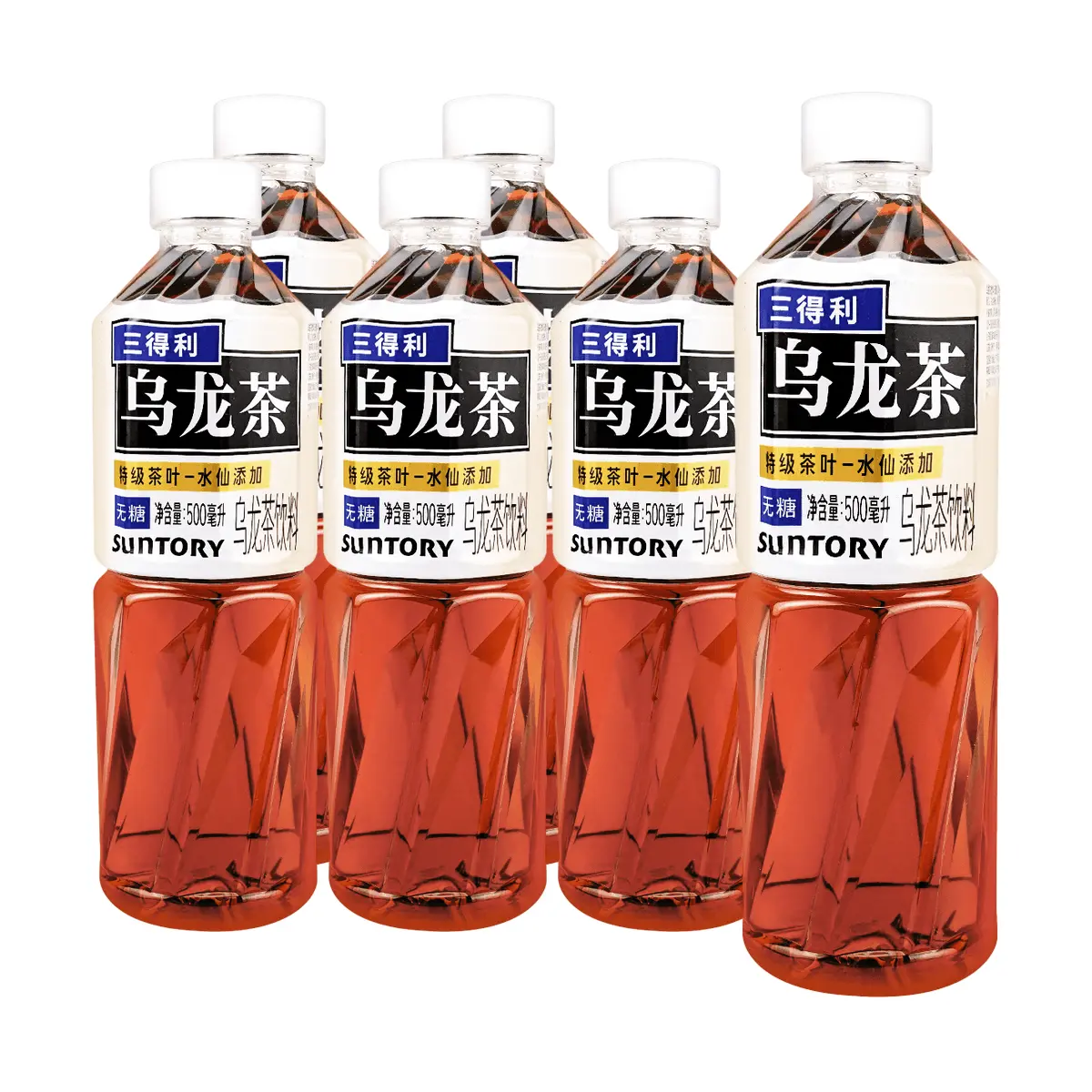 Suntory China Oolong Tea Sugar-Free 0 Fat 500ml 6-Pack - Authentic Mainland Version