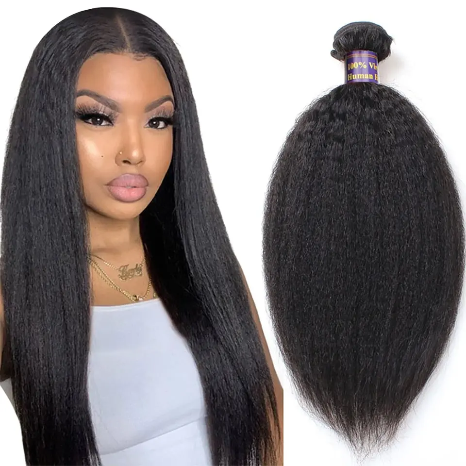 Straight Peruvian Remy Yaki Human Hair Bundles