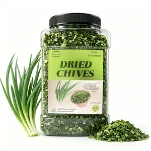 Premium Freeze-Dried Chives (7oz) - Gluten-Free Dried Herbs, No-Chop Instant Green Herb Seasoning, No Additives for Soups, Dips