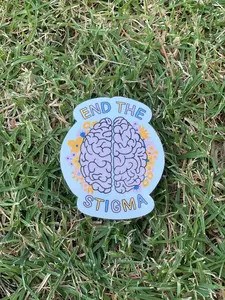 End the Stigma Waterproof Sticker