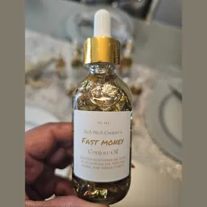 Fast Money  Luxury Hoodoo Conjure Oil for Quick Cash, Abundance & Prosperity