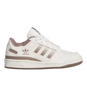 adidas Womens Forum Low Cl Lace Up Sneakers Shoes Casual - Brown, Off White
