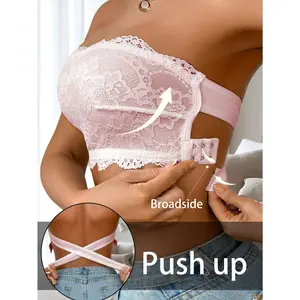 Bra Without Wires for Women, Featuring Lace Trim