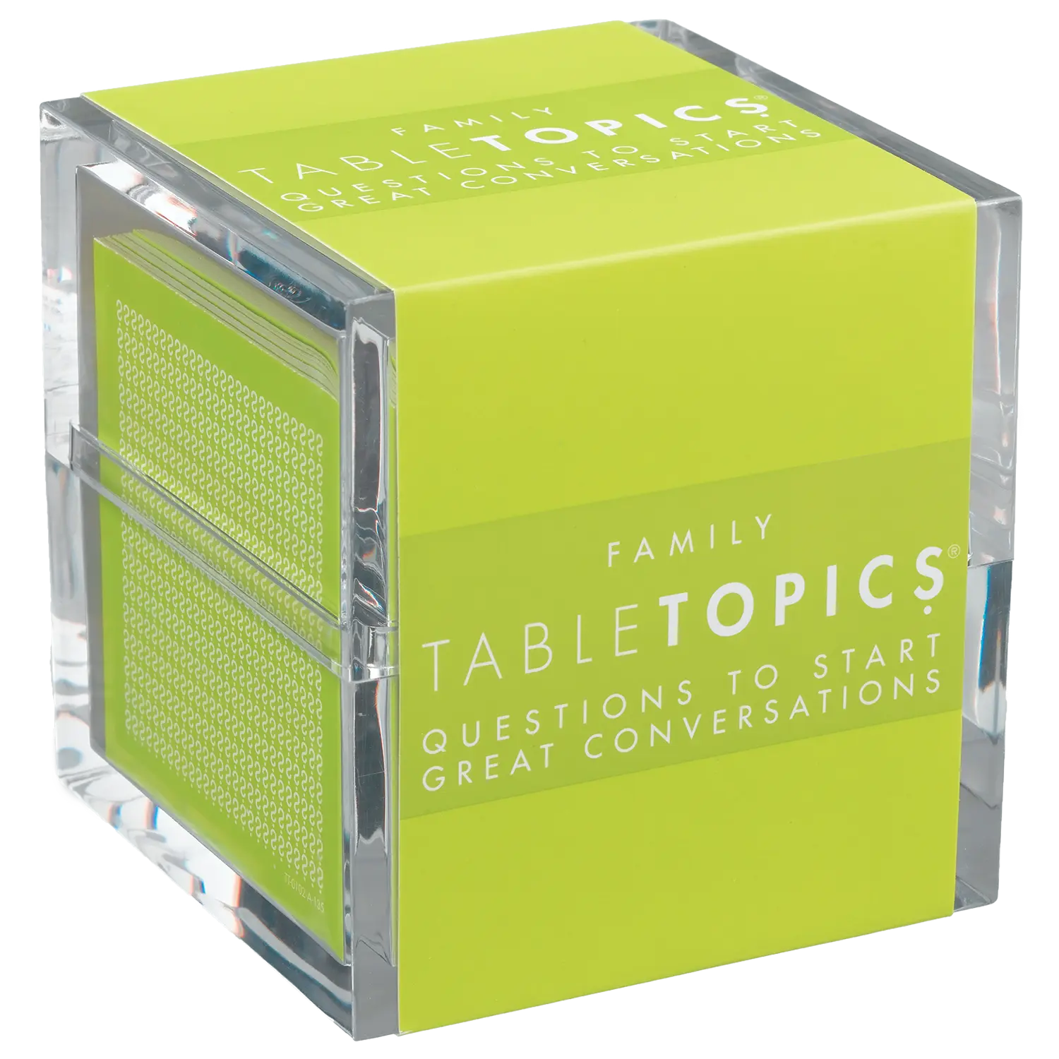 TableTopics Family Conversation Cards for Kids & Parents with 135 Questions for Fun & Connection at Dinnertime, Game Night, & Classrooms