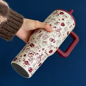 HYDROJUG Traveler 40oz Pink Sand Stainless Steel Water Bottle Triple Insulated Leakproof with Flip Straw Lid & Cupholder Base