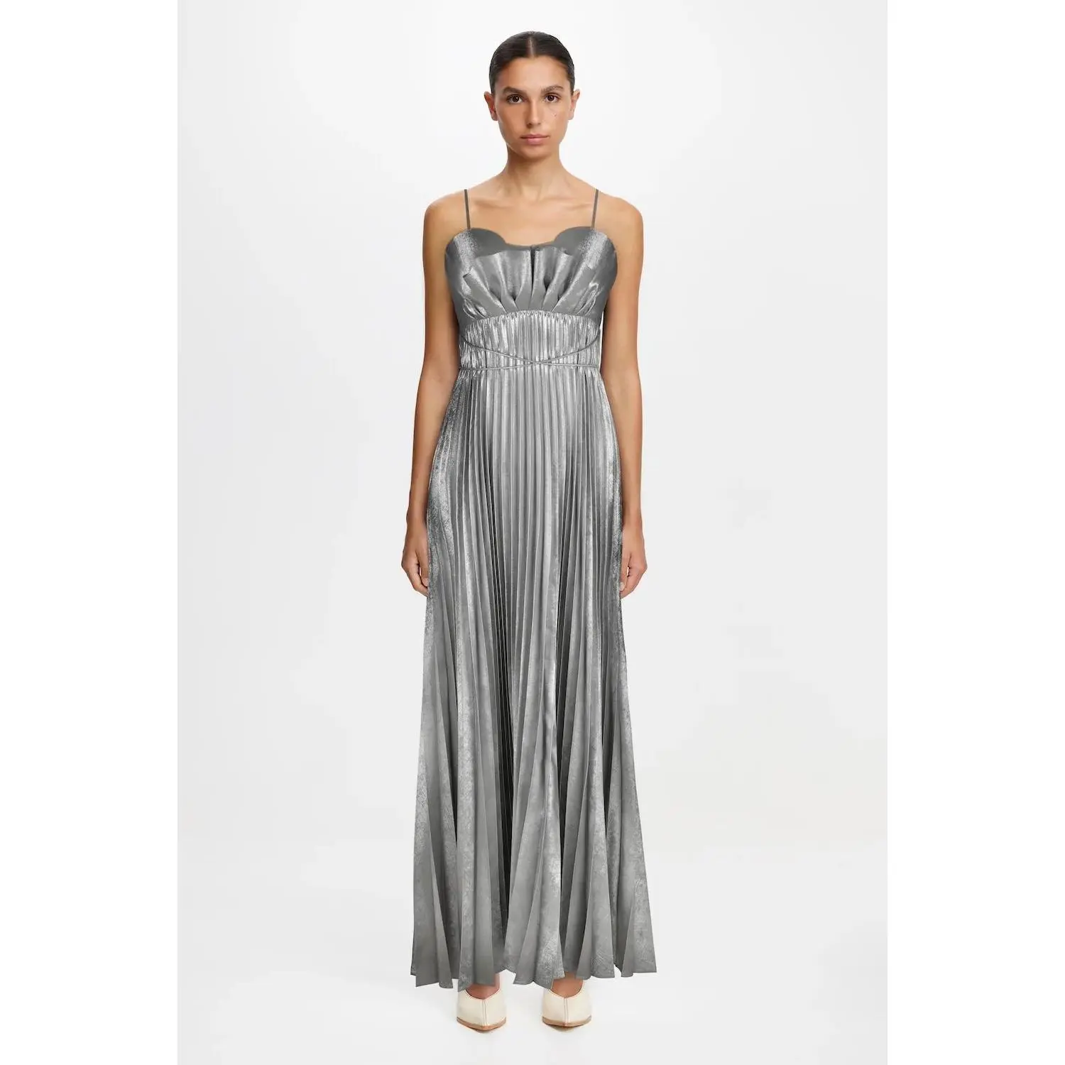 Acler Kelsale Maxi Dress in Silver