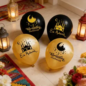 2026 Eid Mubarak Festive Balloon Set Ramadan Islamic Festival Decoration For Home Party Muslim Celebration Party Supplies