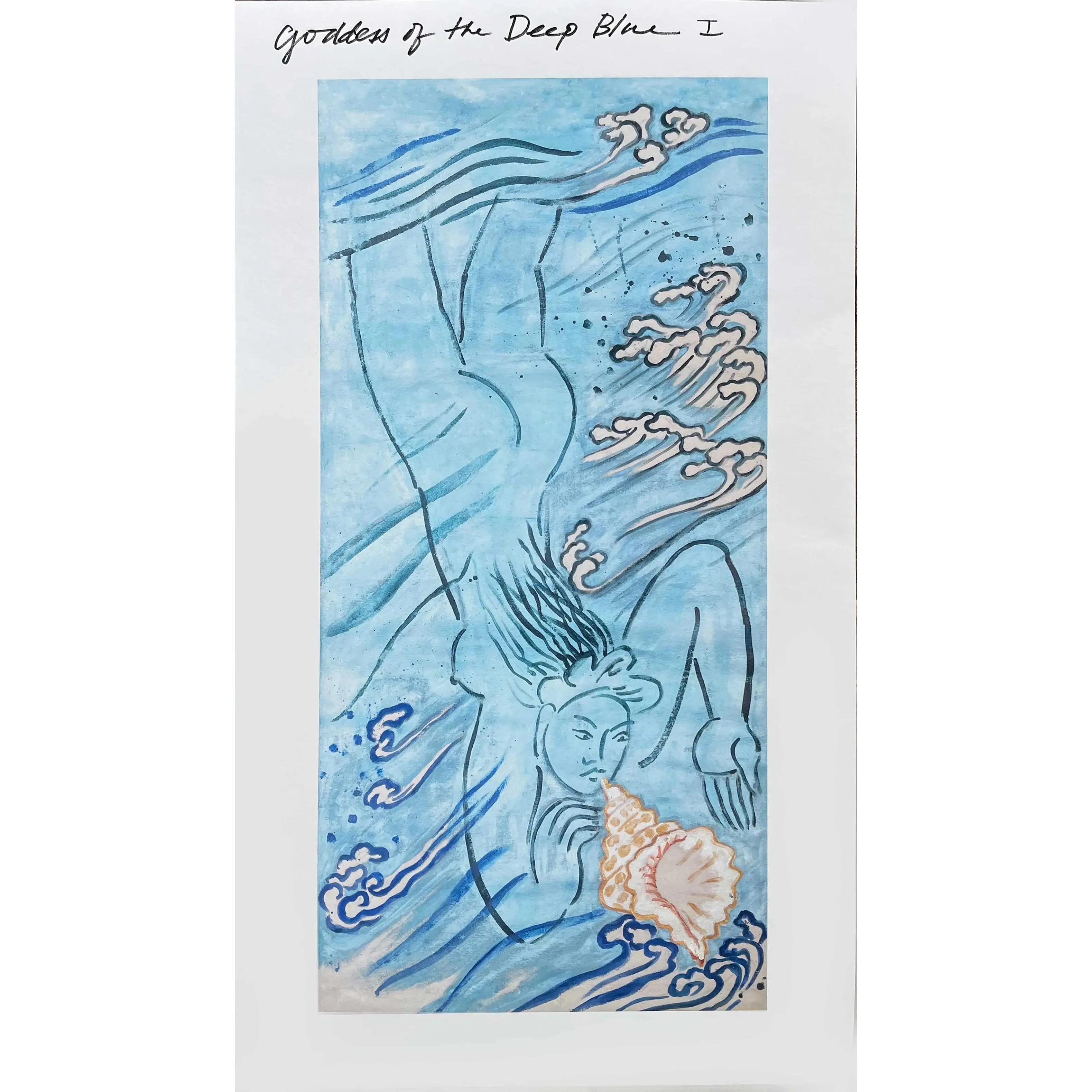 Giclée - Goddess of the Deep Blue - Mayumi Oda