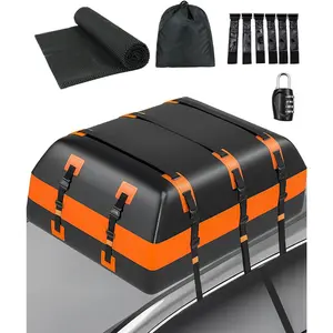 30 Cubic   840D Large Universal  Cargo Roof Top Carrier Bag,  Roof Topper Storage for SUV, Van,  Travel, for   with/Without Rack