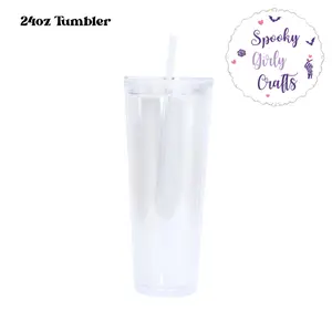 24oz Custom Tumblers - Halloween Snow Globe Tumbler, Horror-Inspired Lava Drip Cups, Reusable Straw Lid Drinkware