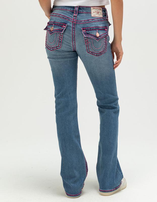 TRUE RELIGION Becca Mid Rise Super T Womens Bootcut Jeans
