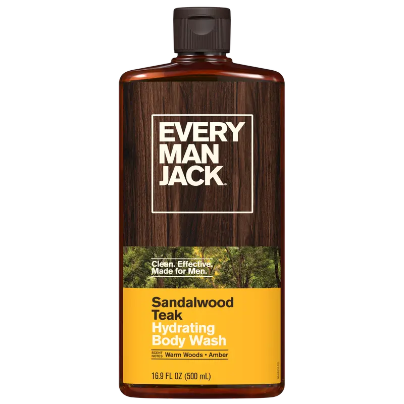Every Man Jack Hydrating Body Wash with Glycerin, Free from Dyes, Phthalatse and Parabens