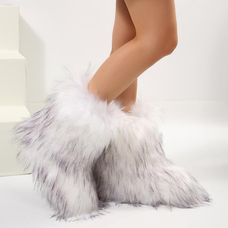 Stylish Personalized Winter Boots for Women - Cute Spicy Girl Boots with Warmth and Comfort - Mid-Length Snow Shoes Springfresh