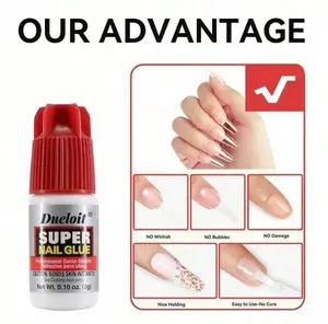 3pc CALA Nail Glue – Professional Quick Dry Nail Glue Adhesive False Nails, Tips & Art Accessories – Salon Quality Strong Hold Natural Nail Repair