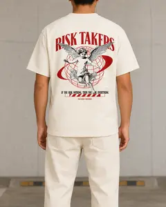 Men's Short-Sleeve Brick After Brick 4 AiJd 4 Sneaker Match Graphic Tee, Sail Risk Takers Design T-Shirt