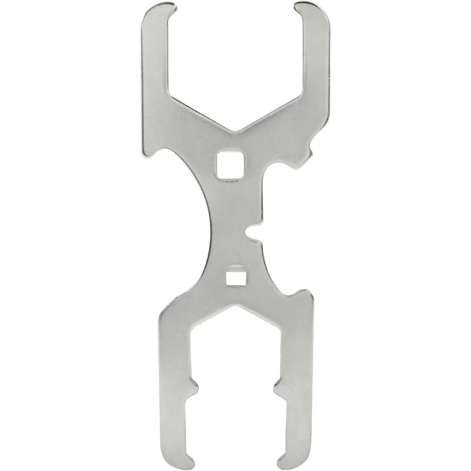 3 Way Plumbers Wrench, Sink Drain Wrench Fits /4 Inch, 2 Inch, 2-1/2 Inch Nuts, Basket Strainer Wrench Multifunction Plumbing Wrench for Installing, Locking Nuts