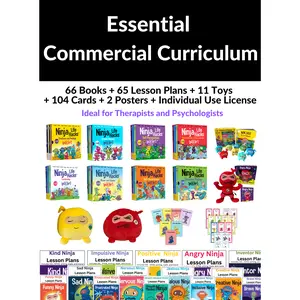 Essential Commercial Curriculum: 66 Books + 65 Lesson Plans + 11 Toys   + 104 Cards + 2 Posters + Commercial Use License