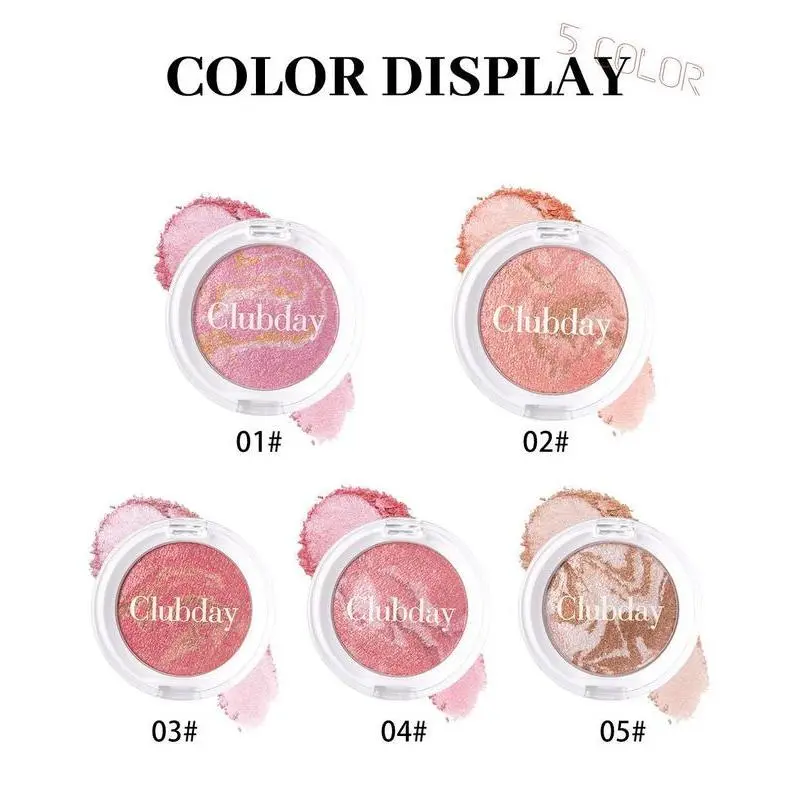 Compact Lightweight Cosmetic Blush Highlighter Palette - 3.5g Beauty Cosmetics Face Powder for Youth, Any Skin Type, Natural Radiant Glow