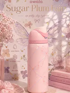 Owala x Urban Outfitters FreeSip 32oz Insulated Water Bottle Sugar Plum Fairy Exclusive Model Leak Proof Built In Straw BPA Free Double Wall Stylish Cute Drinkware Travel Gift for Her