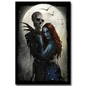 The Nightmare Before Christmas Tim Burton Movie Art Poster