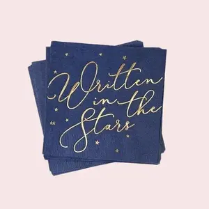For Your Party | Written in the Stars Cocktail Pack of 50 | Party Ready Napkins (Packs) Disposable Party Favor Tableware