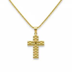 Cross Necklace - Gold Plated Cross with Distinctive Product Design