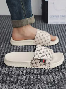 Lightweight Sandals, Adjustable Strap, Synthetic Leather, All-Over Print, Eva Sole, Unisex Casual Footwear, Comfortable & Fashionable