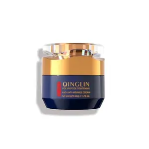 QINGLIN Collagen, Retinol & Hyaluronic Acid Cream - Anti-Aging Face Moisturizer for Face, Firming Skin Care Neck & Décolleté Daily Moisturizer Face Cream Day & Night - 1.76 oz Polypeptide