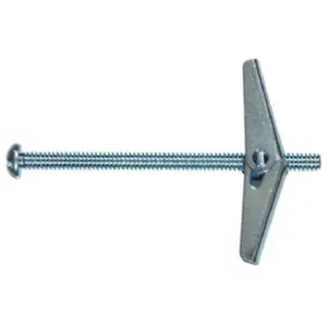 212 MAIN Toggle Bolt - Toggle Type, Round Head, 0.12x2, Pack of 50, Wall Mounting Fasteners (Hillman 370039)