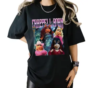 Chappell Roan X The Muppet Shirt, Miss Piggy Sweatshirt Cotton Top basic outfit clothing Streetwear hoodie Embroidered Lady