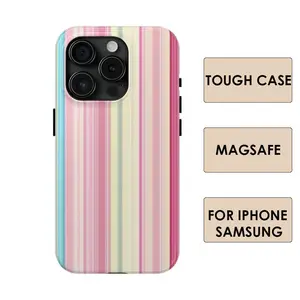 MagSafe/Tough Case One soft and vibrant striped dual-layer protective case, a sturdy and durable two-in-one protective case, suitable for iPhone 17/16/15/14/13/12/11 Pro Max/Plus/Pro, Samsung Galaxy S25/S24/S23 Ultra series