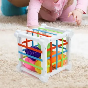 Baby Educational Cube Shape Sorting Toy Set, Matching Stacking Learning Toys, Colorful Blocks Sorting Game, Baby Toys Gift