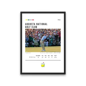Rory McIlroy "BACK TO BACK" 2026 Masters Tournament Poster (NO FRAME)
