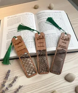 99 Names of Allah Bookmark: Laser Cut Wood Islamic Gift